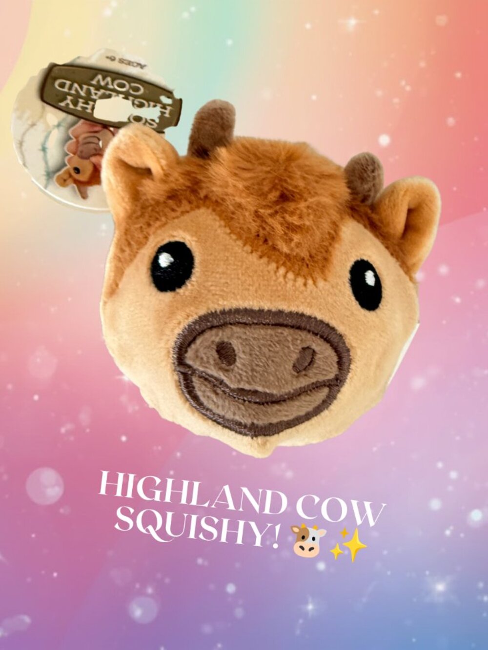 NEW!! 🐮✨ Squishland | Highland Cow Plush Squishy